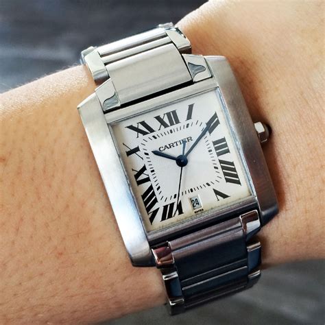 new cartier tank|cost of cartier tank watch.